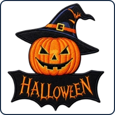 Halloween Skull Patch Halloween Skull Patch