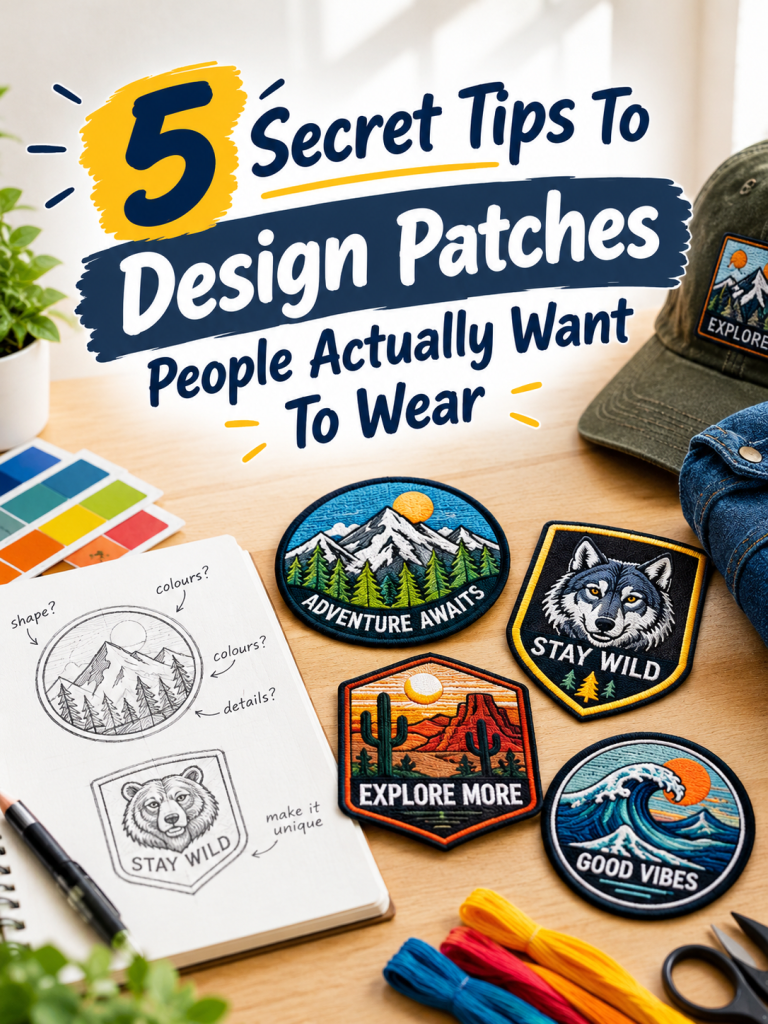 How to Design Custom Embroidered Patches 5 Essential Tips